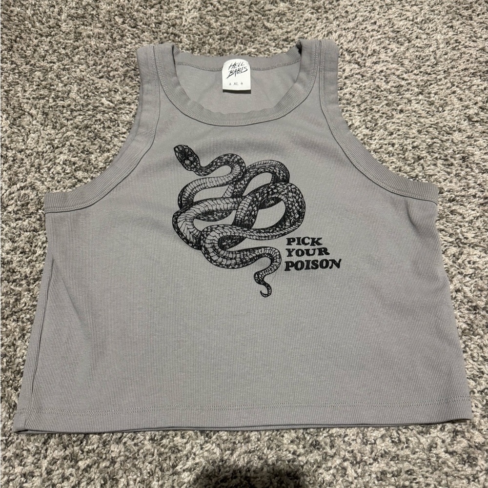 Hell Babes Pick Your Poison Crop Tank